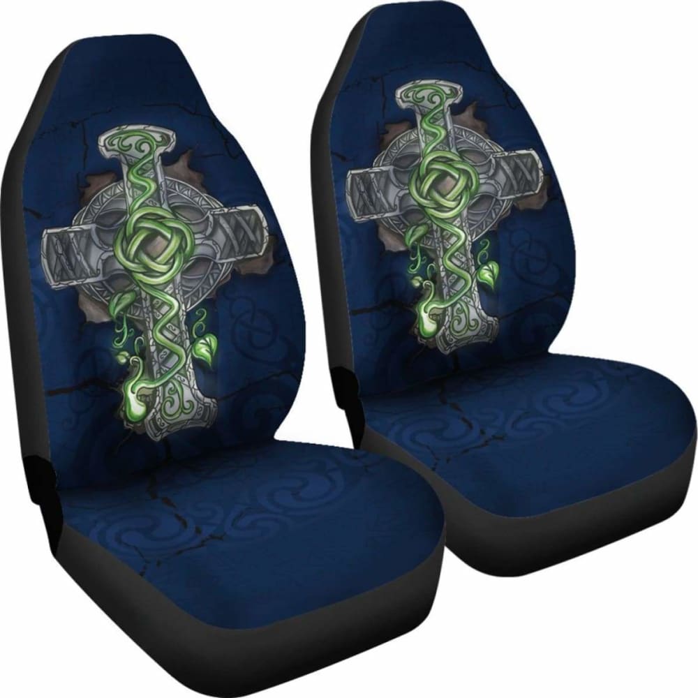 Celtic Cross Car Seat Cover 160905