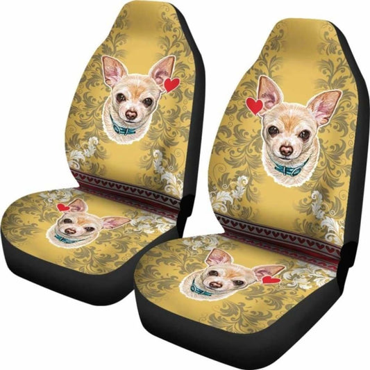 Chihuahua At Heart Car Seat Covers 091114 - YourCarButBetter