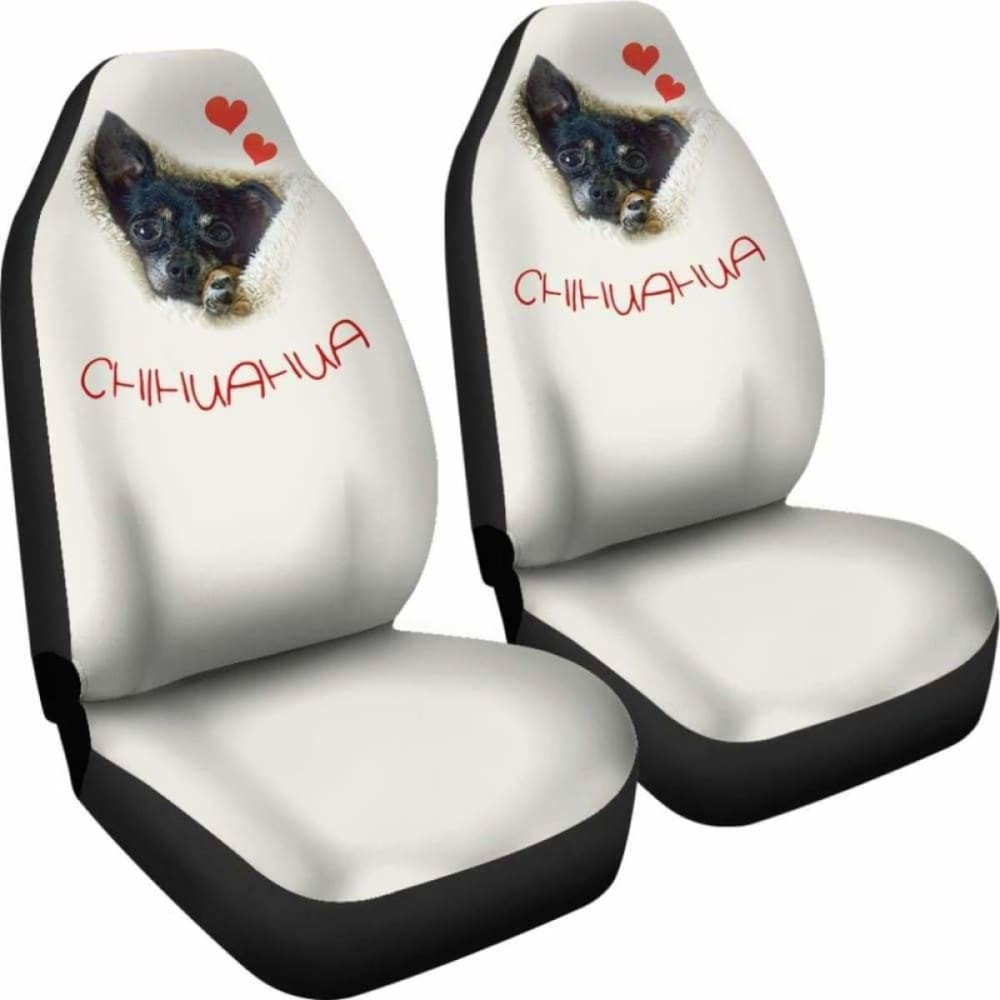 Chihuahua Dog Face Car Seat Cover 091114 - YourCarButBetter