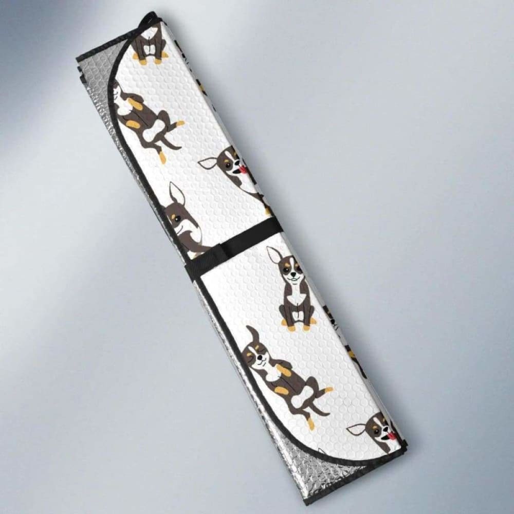 Chihuahua Dog Pattern Car Auto Sun Shades 172609 - YourCarButBetter