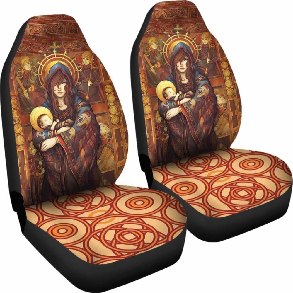 Christian Car Seat Covers Mary Mother Of Jesus 7 181703 - YourCarButBetter
