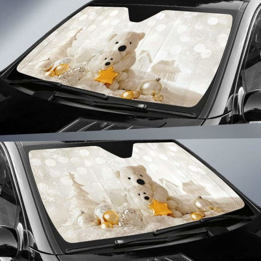Christmas New Year Bear Decorations Sun Shade Amazing Best Gift Ideas 102507 - YourCarButBetter