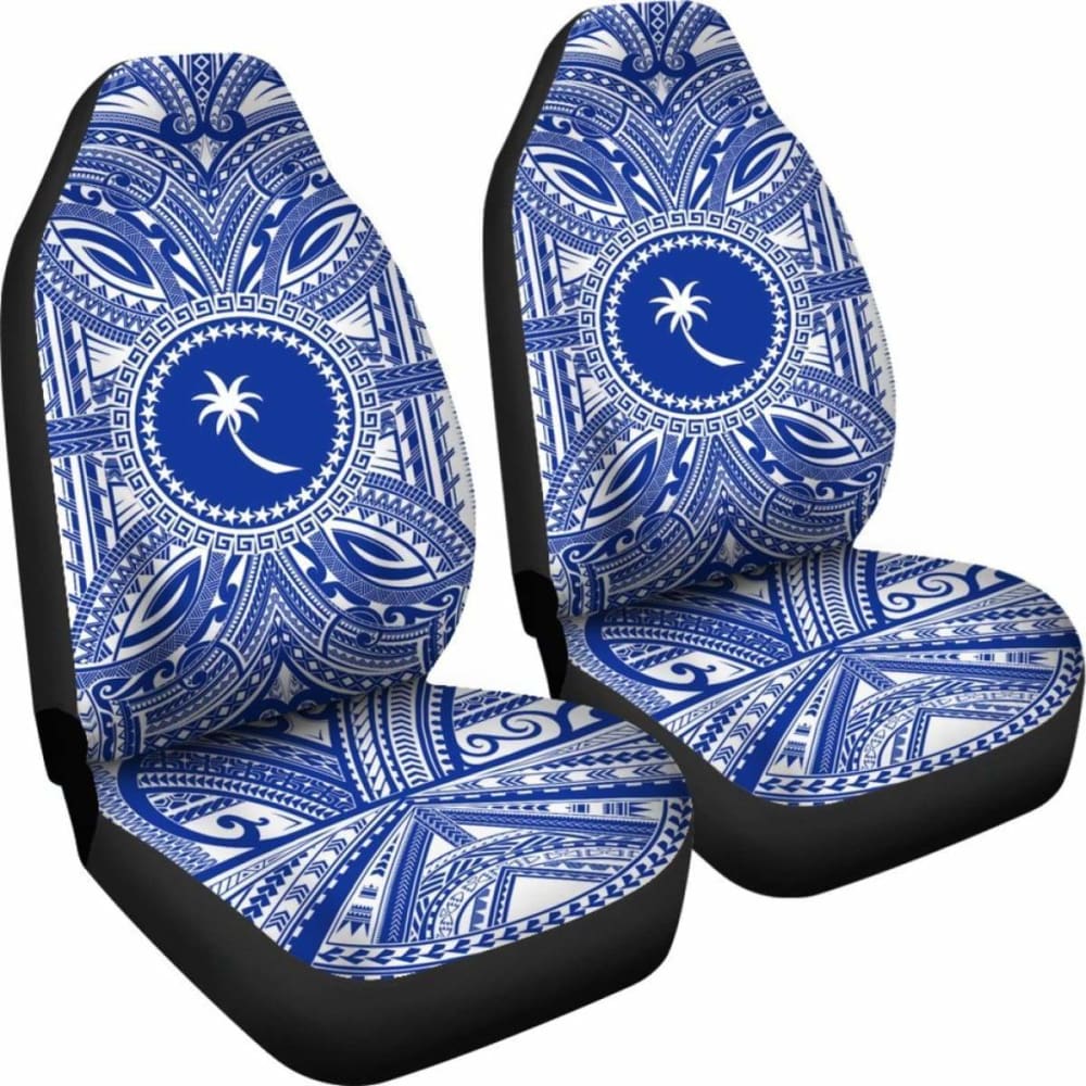 Chuuk Car Seat Cover - Chuuk Coat Of Arms Polynesian Flag Color 105905 - YourCarButBetter