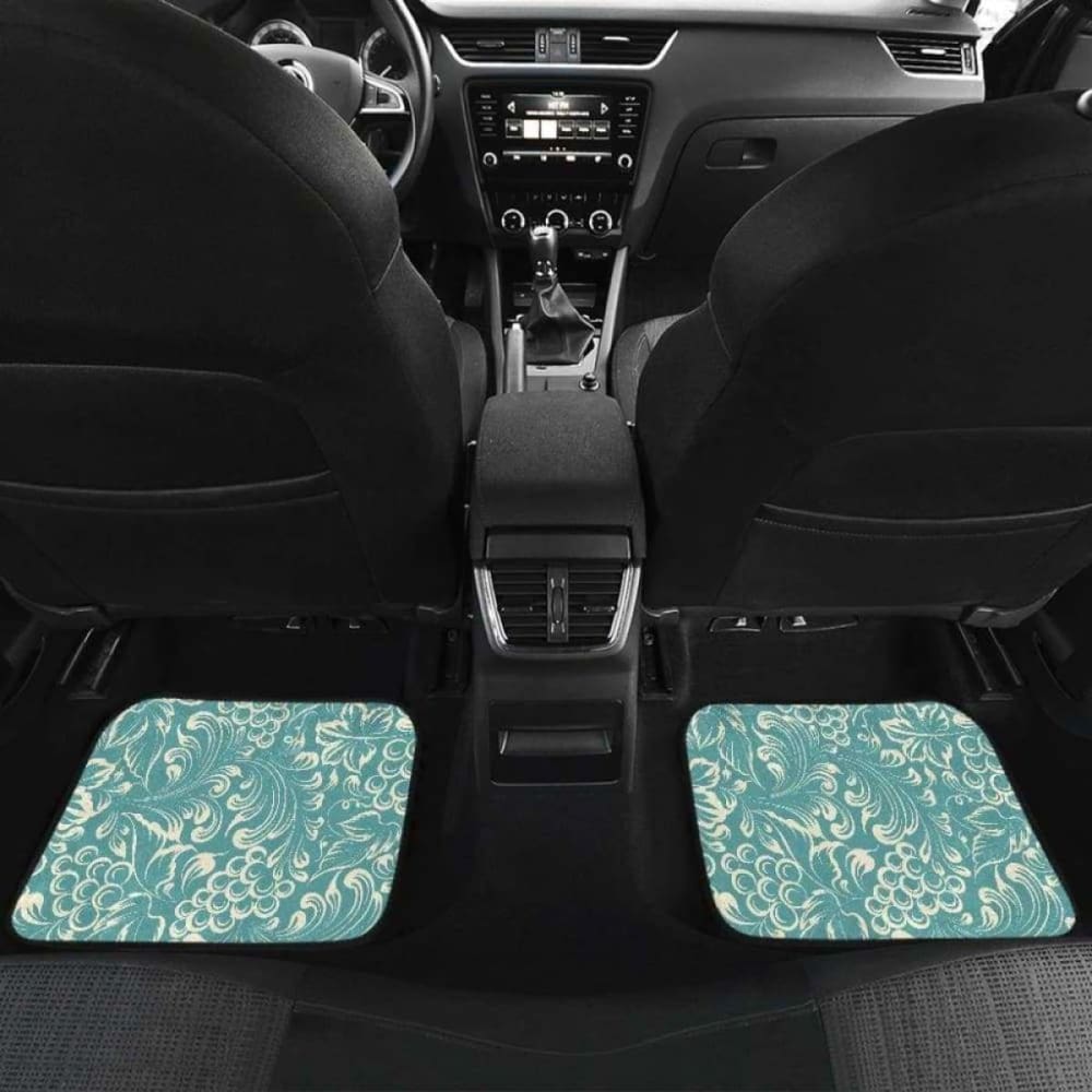 Classic Hand Drawn Grape Pattern Front And Back Car Mats 174914 - YourCarButBetter