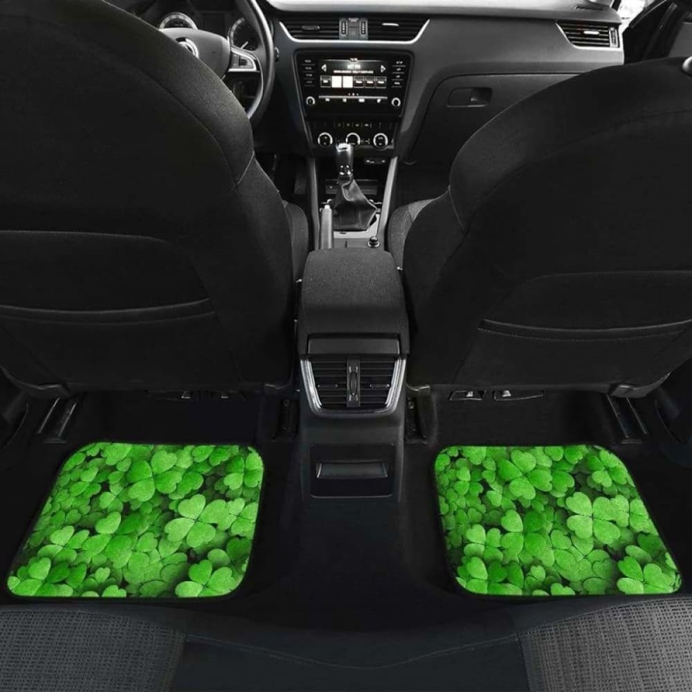 Clover Green Leaves Car Floor Mats 174914 - YourCarButBetter