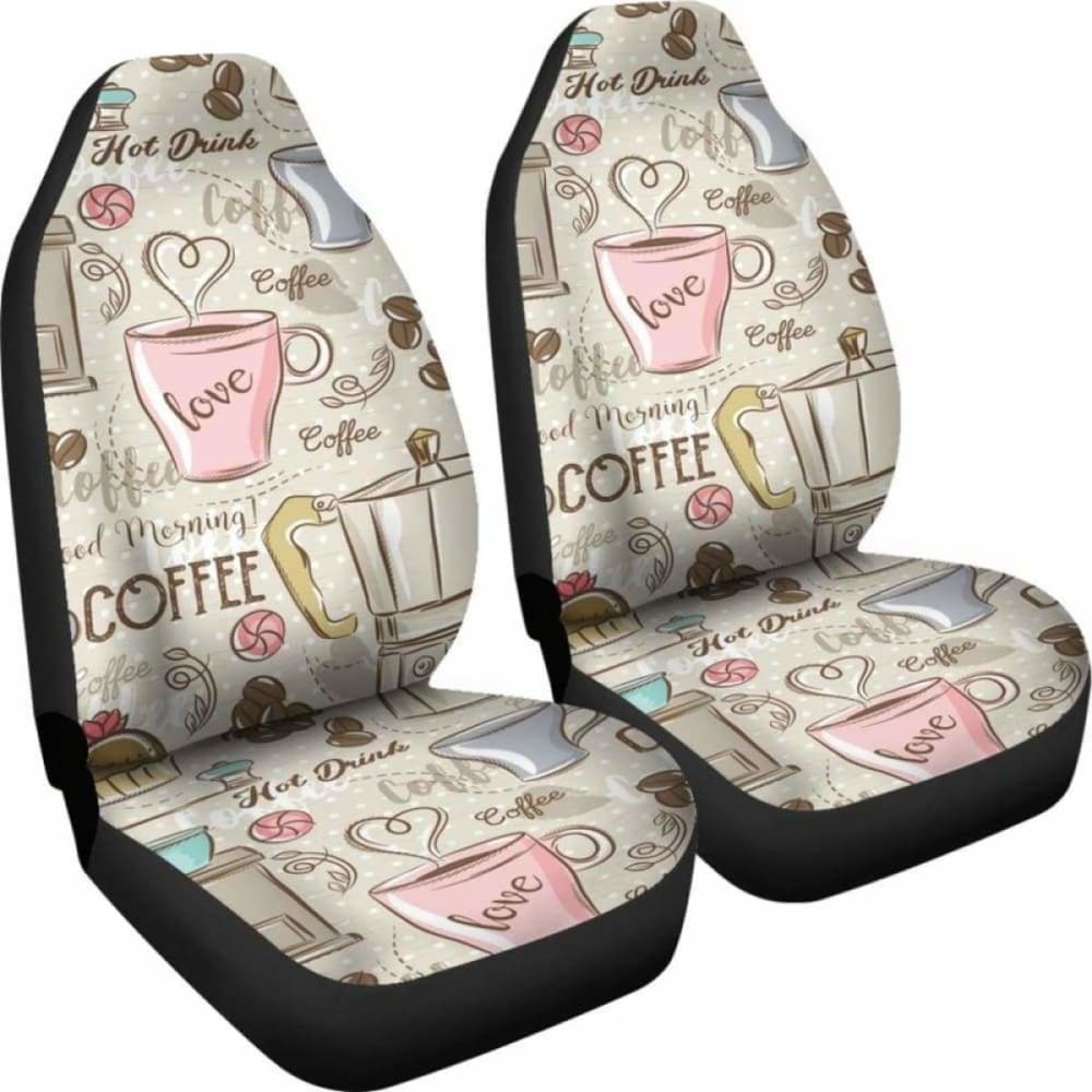 Coffee Car Seat Covers 163730 - YourCarButBetter