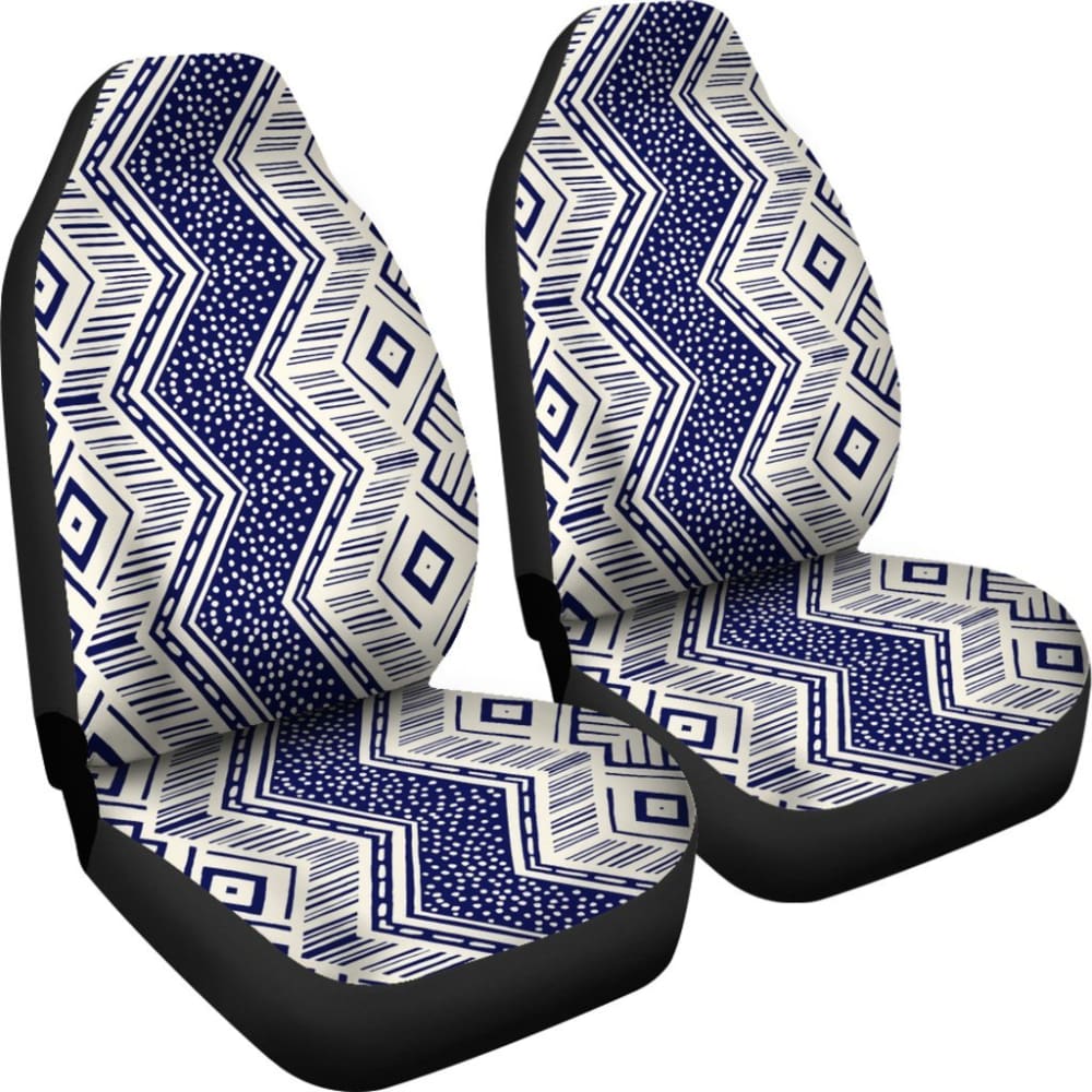 Colorful Aztec Blue And White Design 174510 - YourCarButBetter