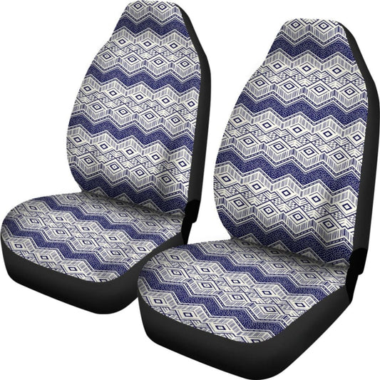 Colorful Aztec Blue And White Design 174510 - YourCarButBetter