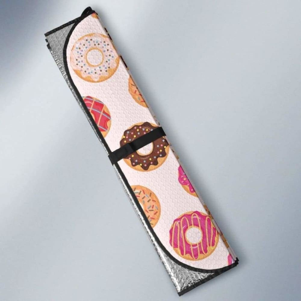 Colorful Donut Pattern Car Auto Sun Shades 102507 - YourCarButBetter