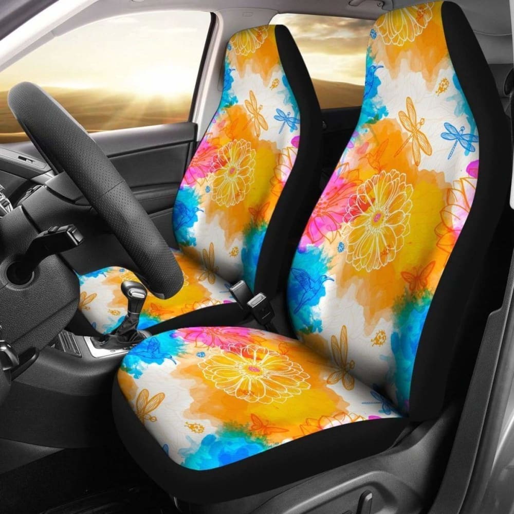 Colorful Dragonfly Car Seat Covers 135711