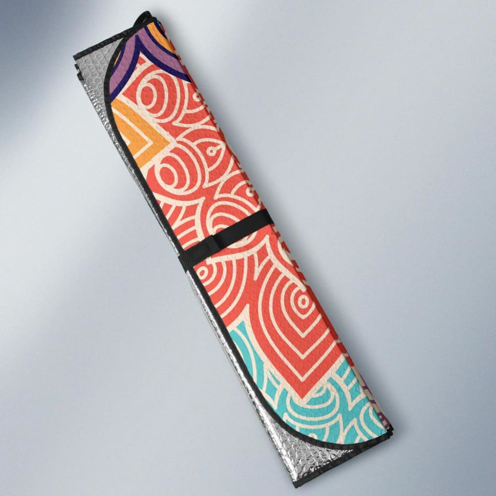 Colorful Floral Mandalas Car Sun Shades 093223 - YourCarButBetter