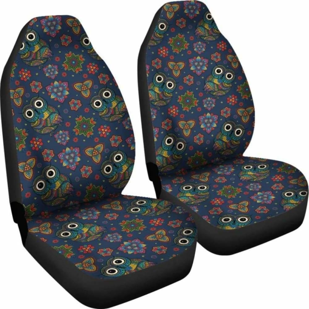 Colorful Owl Pattern Car Seat Covers 174716