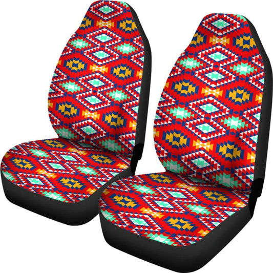 Colorful Pastel Red And Yellow Aztec Design 174510 - YourCarButBetter