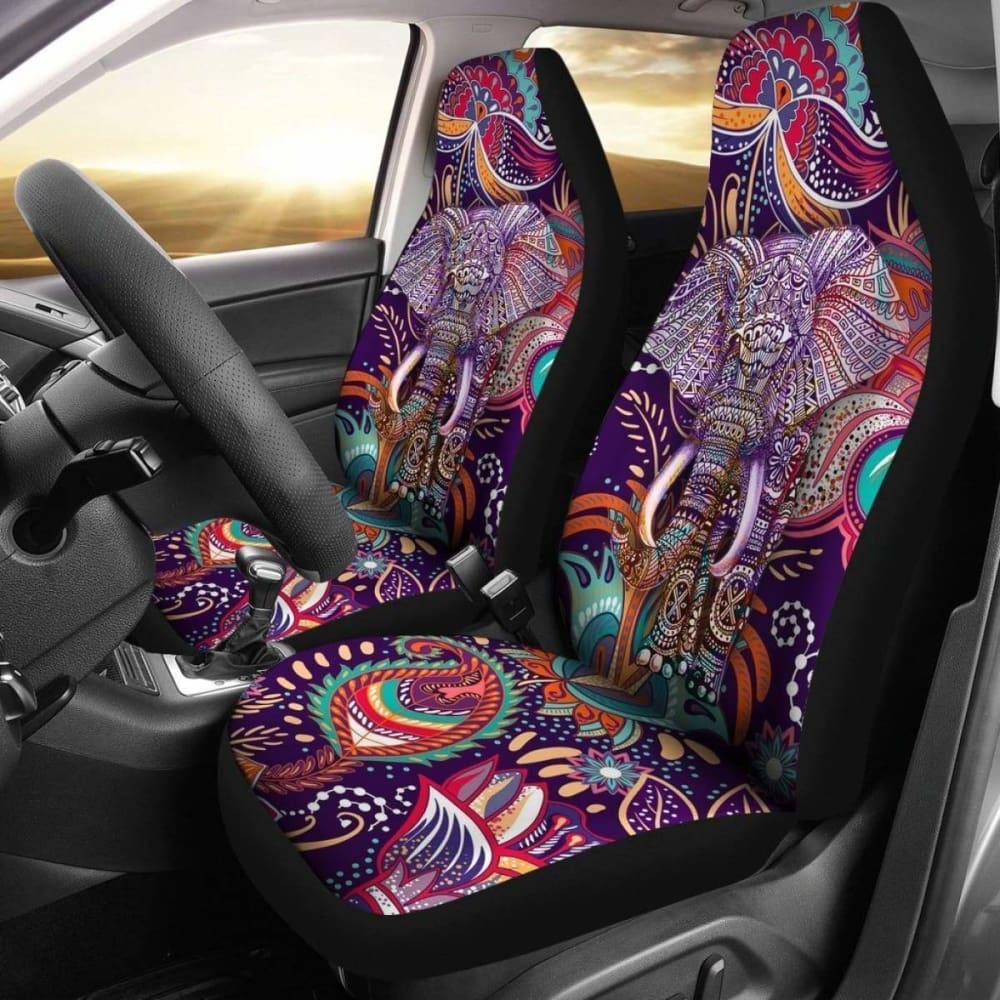 Colorful Pattern Elephant Car Seat Covers Amazing 202820 - YourCarButBetter