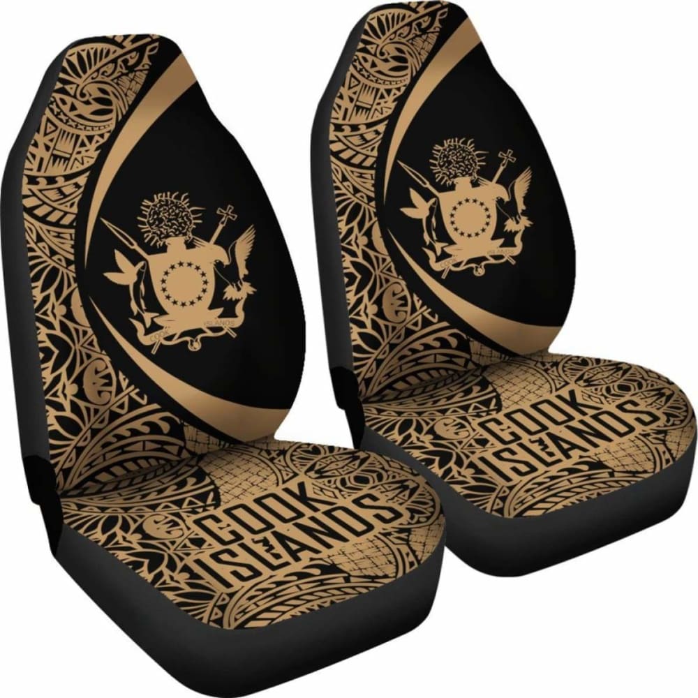 Cook Islands Polynesian Car Seat Cover Circle Style 06 Amazing 105905 - YourCarButBetter