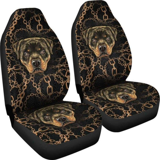 Cool Face Rottweiler Car Seat Covers 201309