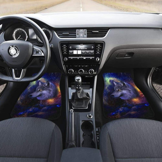 Cool Galaxy Wolf Car Floor Mats 211902