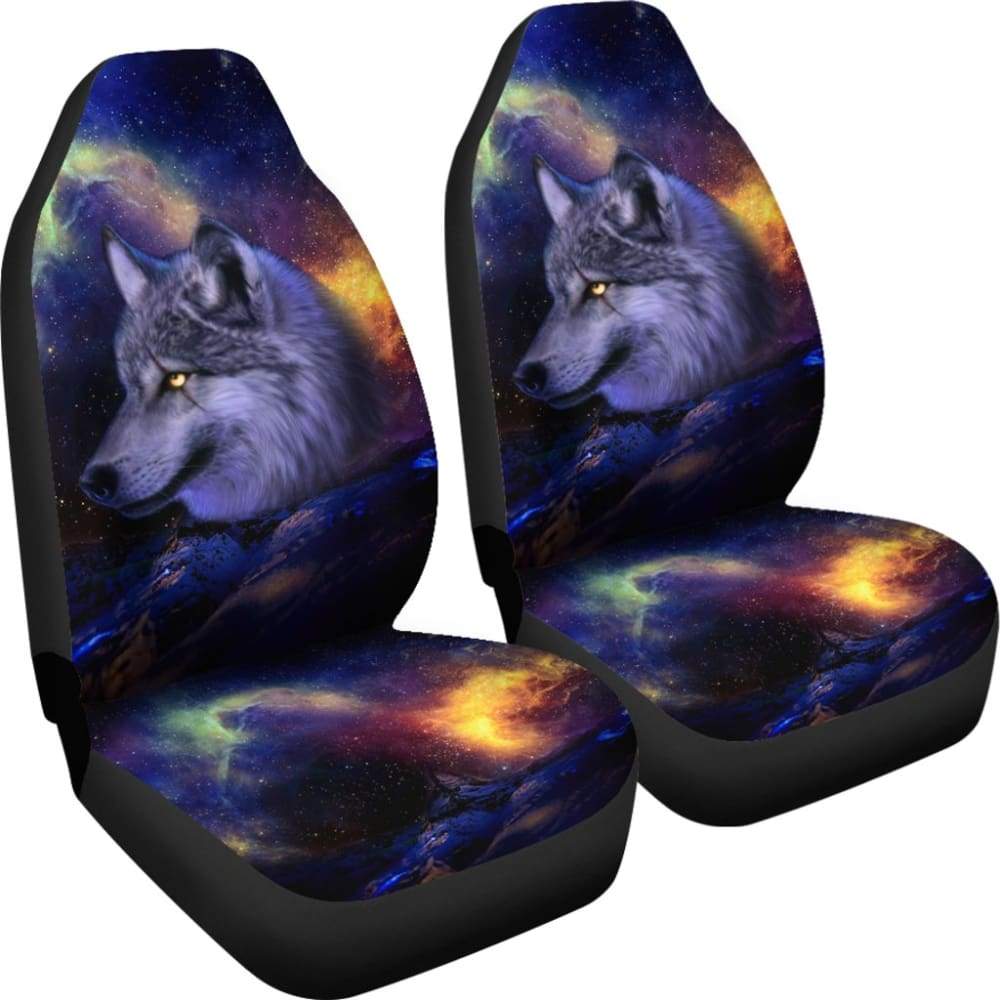 Cool Galaxy Wolf Car Set Covers 211902