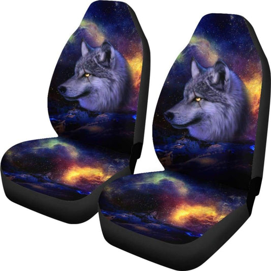 Cool Galaxy Wolf Car Set Covers 211902