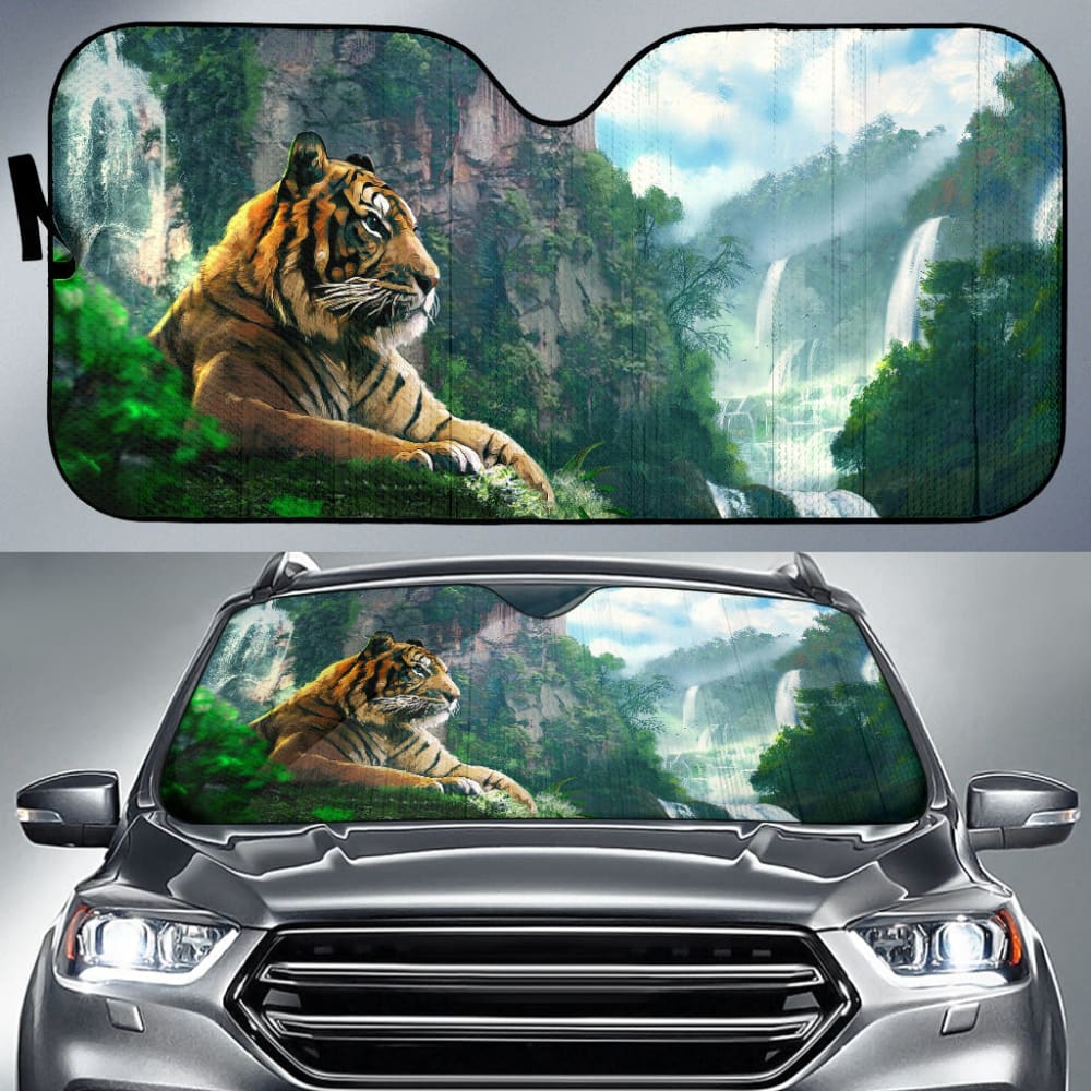 Cool Tiger Print Car Auto Sun Shades - Make Your Own Styles