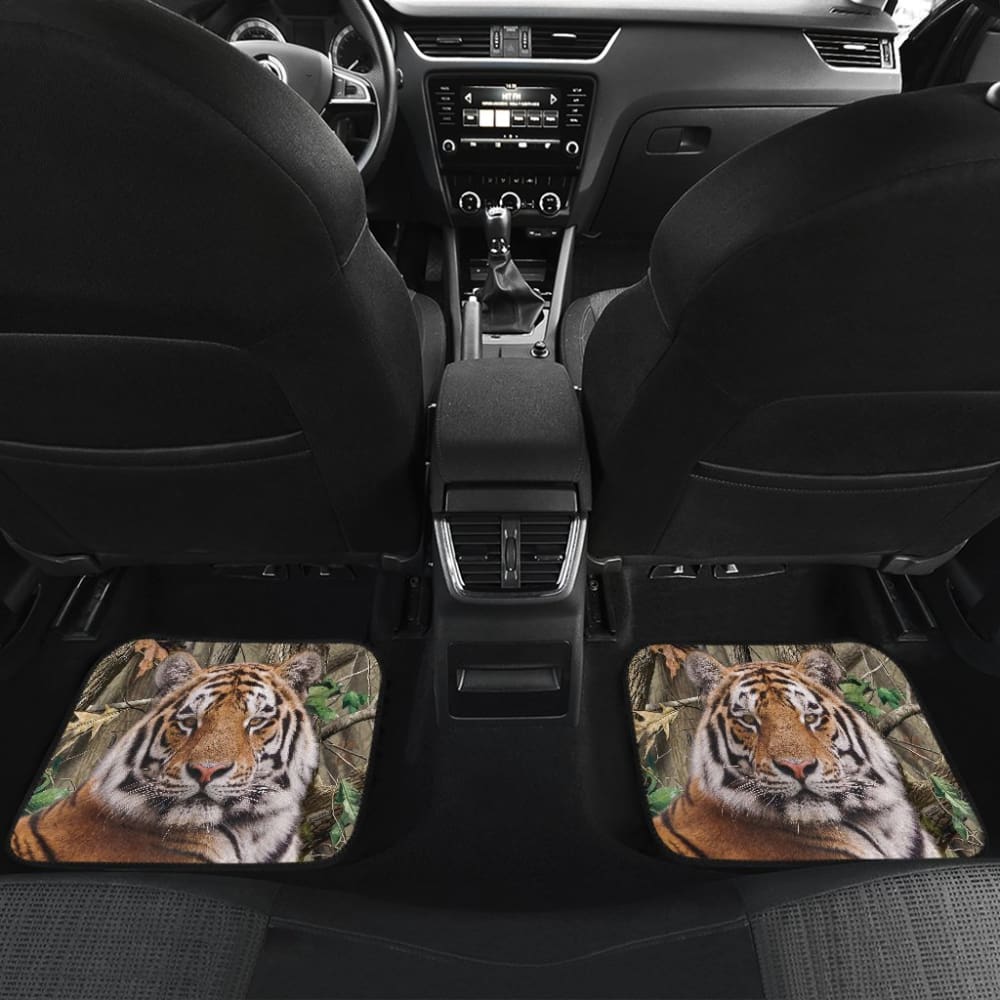 Cool Tiger Print Car Floor Mats 211403 - YourCarButBetter