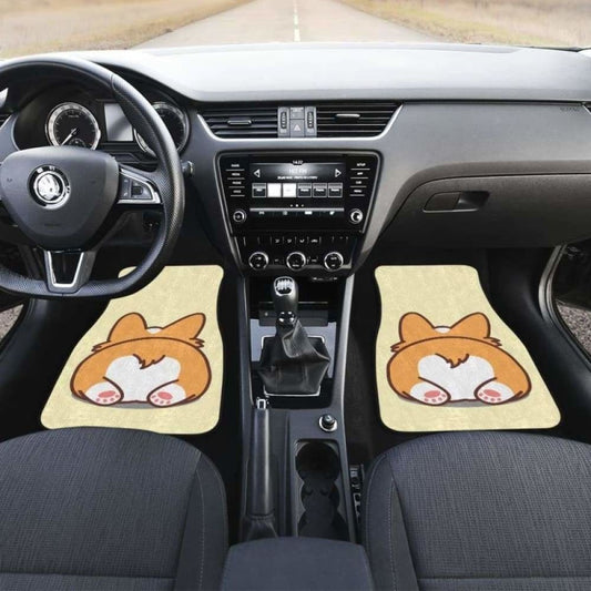 Corgi Butt So Cute Car Floor Mats 102802 - YourCarButBetter