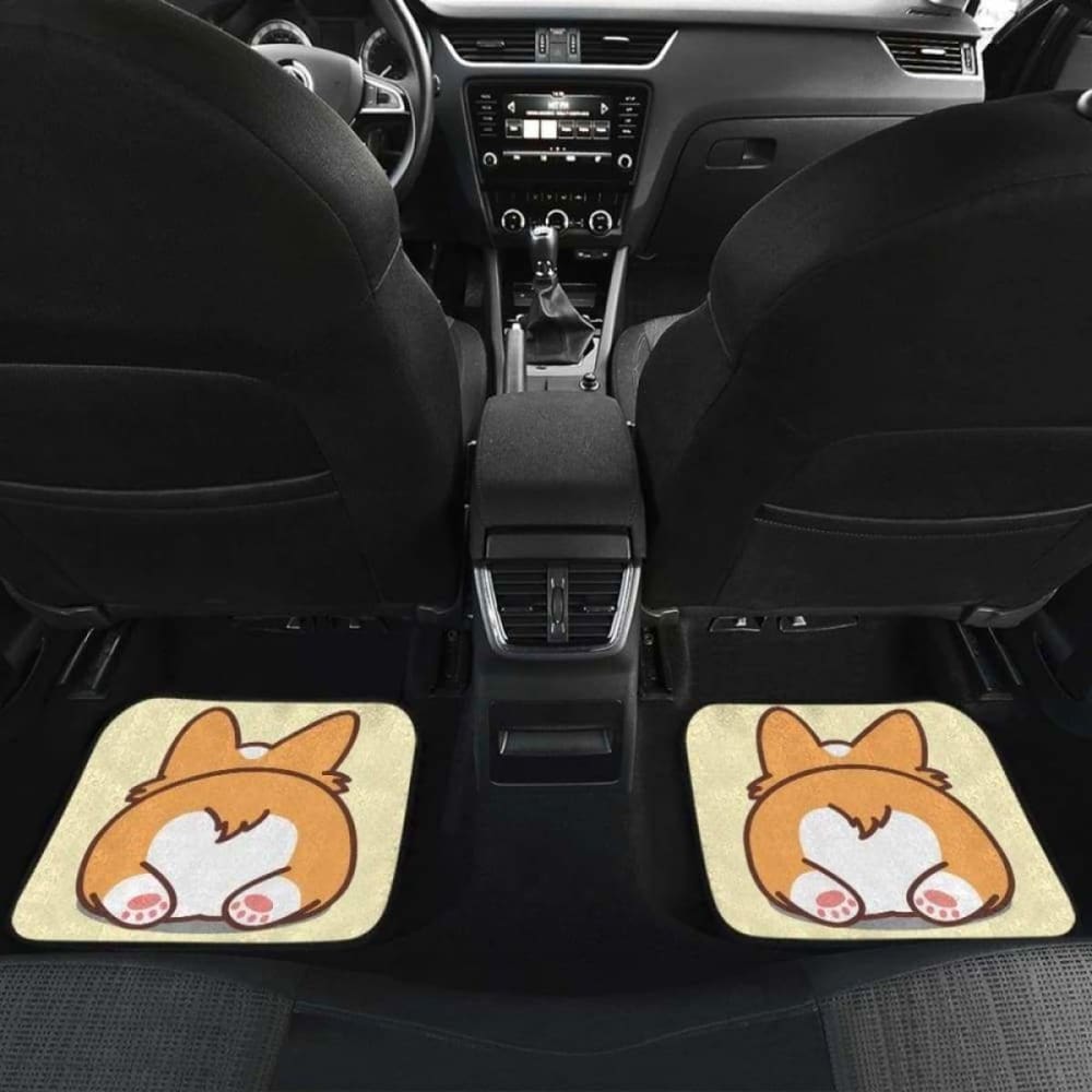 Corgi Butt So Cute Car Floor Mats 102802 - YourCarButBetter