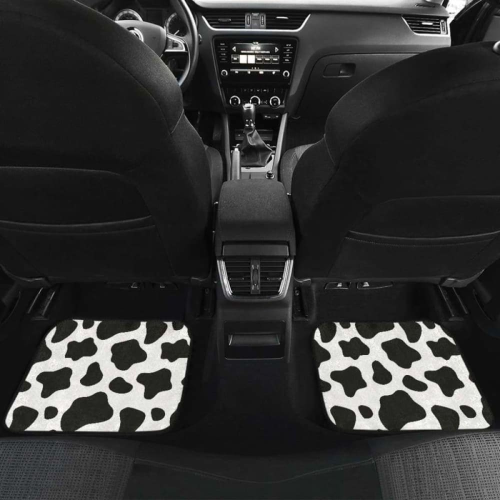 Cow Skin Pattern Front And Back Car Mats 144730