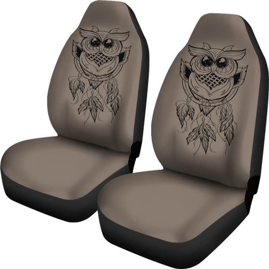 Cute Native American Owl Dreamcatcher Car Accessories Car Seat Covers 210301 - YourCarButBetter