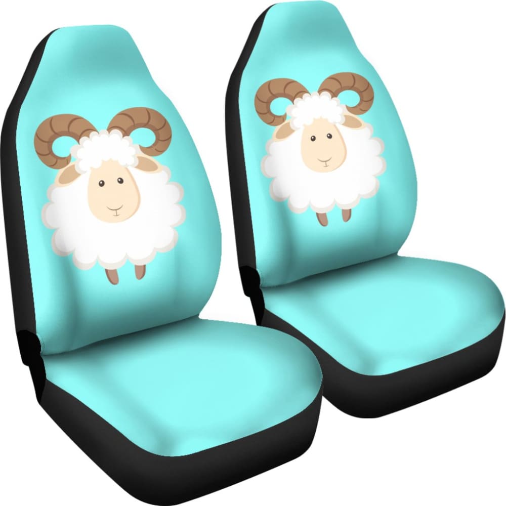 Cute Sheep In Happy Day Car Seat Covers 212101 - YourCarButBetter