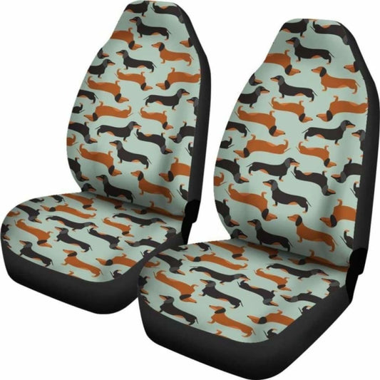 Dachshund Dogs Pattern Pets Animal Car Seat Covers 092813 - YourCarButBetter