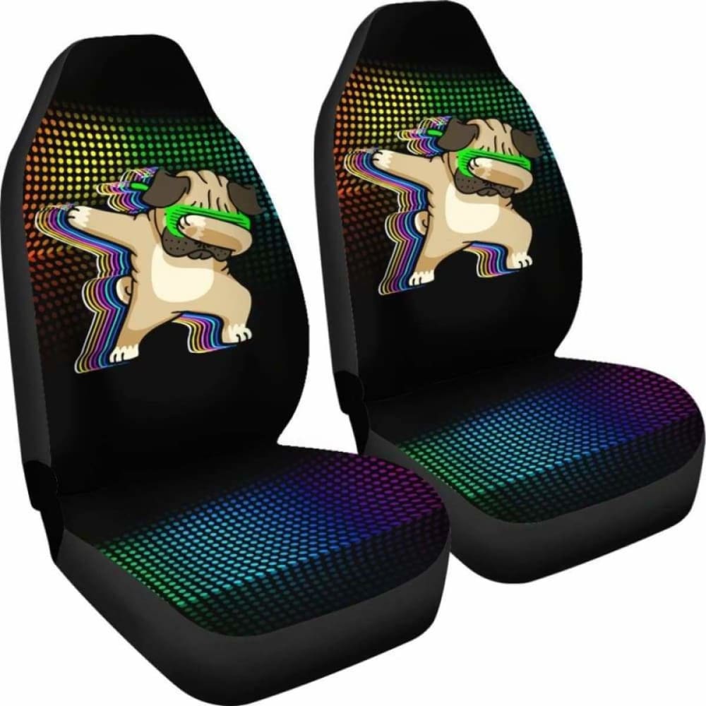 Dancing Pug Car Seat Covers 102918 - YourCarButBetter