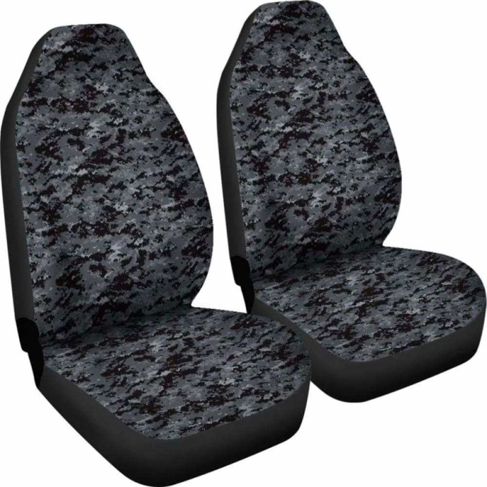 Dark Grey Digital Camouflage Car Seat Covers 112608