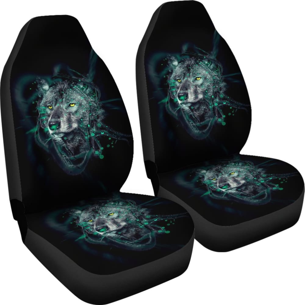 Dark Wolf Native Car Seat Covers 093223 - YourCarButBetter