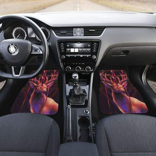 Deer Art Design Car Floor Mats Animals Fantasy 211902