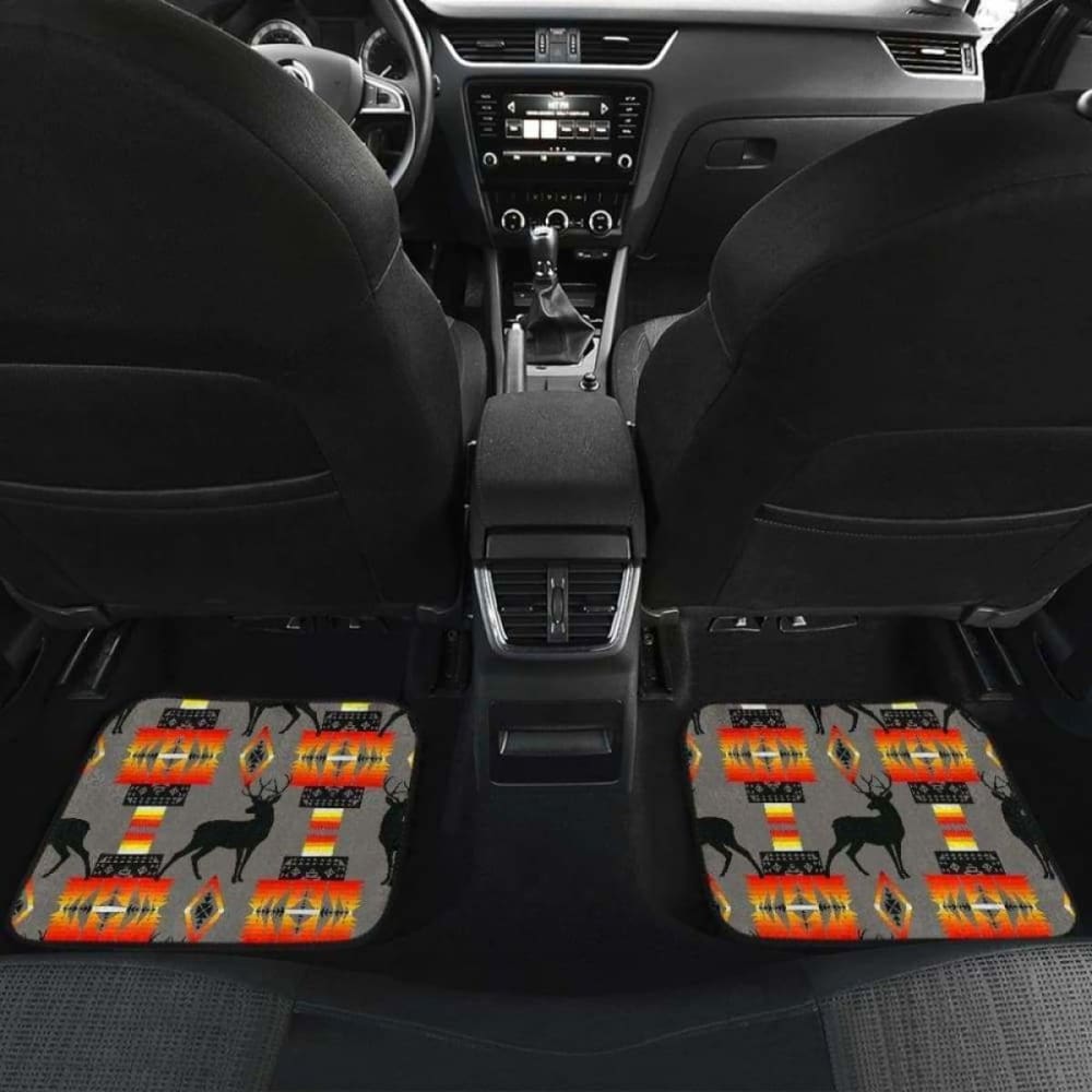 Deer Gray Car Floor Mats 161012