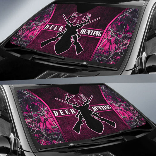 Deer Hunting Muddy Girl Car Auto Sun Shades Custom 2 210401 - YourCarButBetter