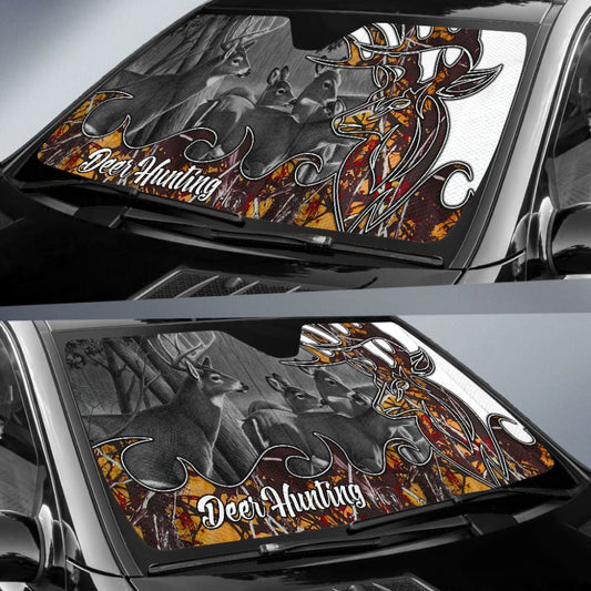 Deer Hunting Muddy Girl Wildfire Car Auto Sun Shades Custom 1 210501 - YourCarButBetter