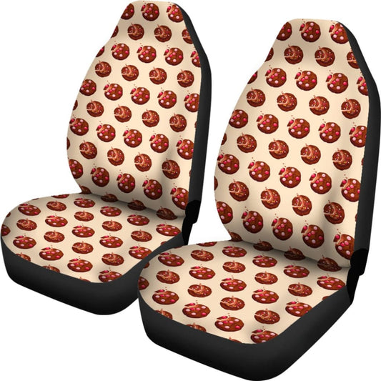 Delicious Cookie Custom Pink Background Car Seat Covers 212303 - YourCarButBetter