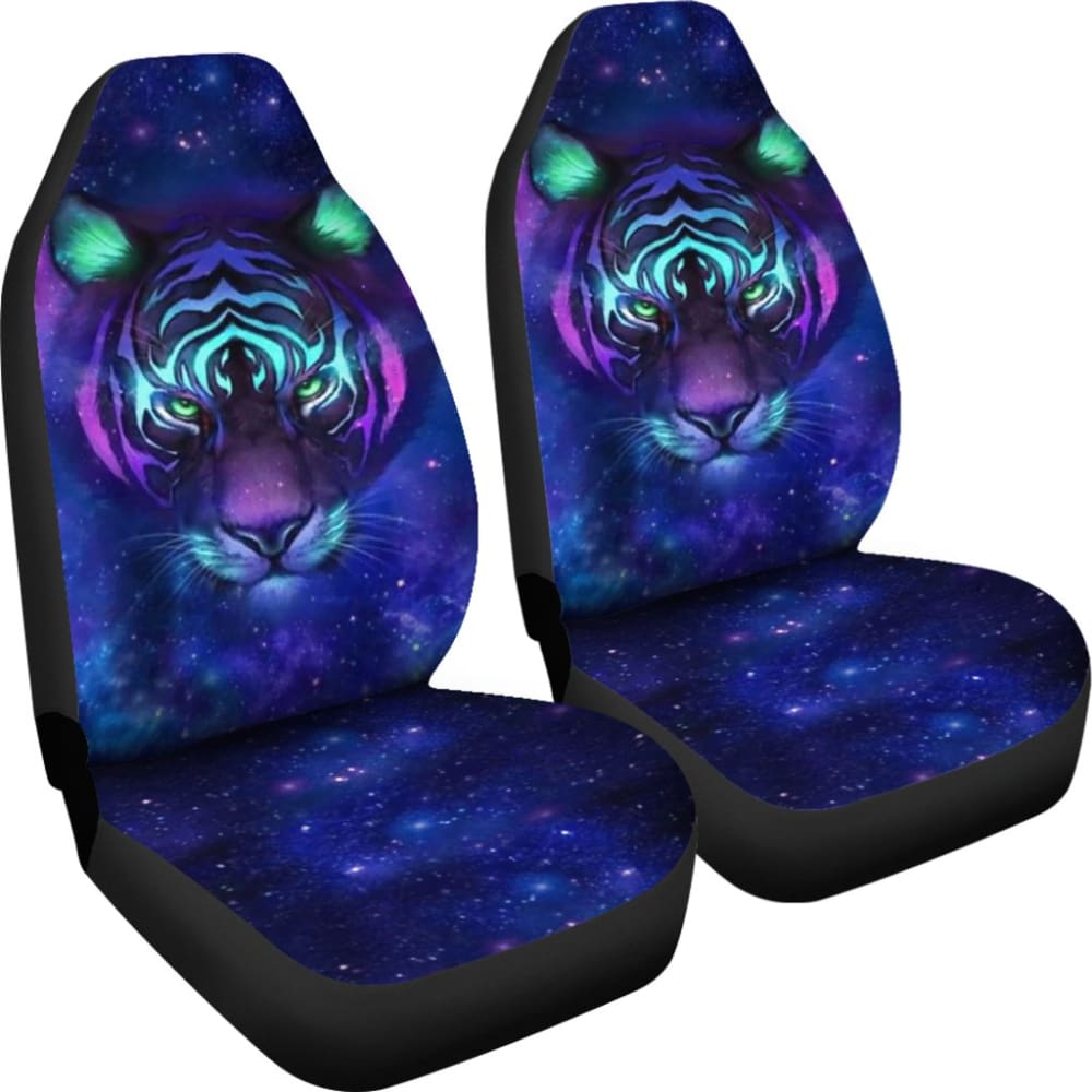 Digital Galaxy Tiger Face Car Seat Covers 212703 - YourCarButBetter