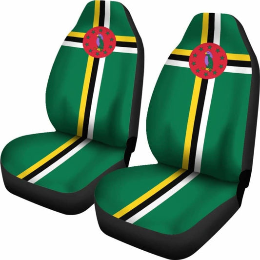 Dominica Flag Car Seat Covers 092813