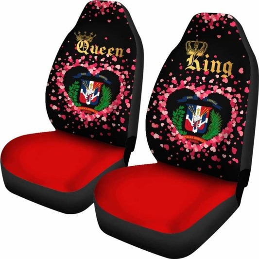 Dominican Republic Car Seat Cover Couple King/Queen (Set Of Two) 092813