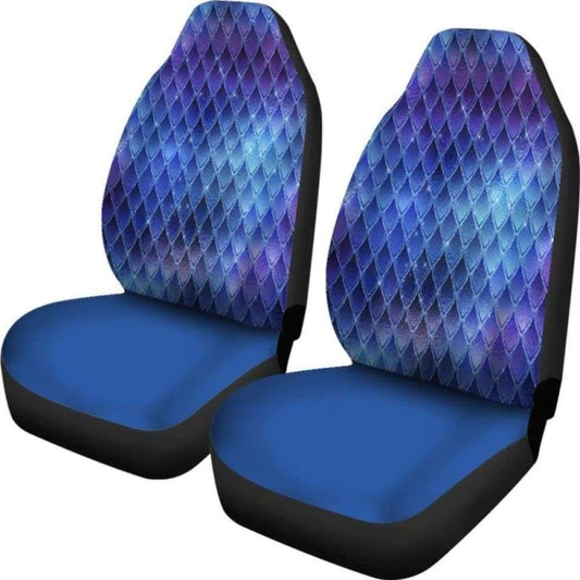 Dragon Car Seat Covers Blue Custom Print 103709