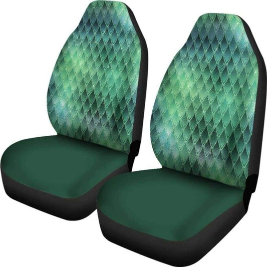 Dragon Glitter Green Car Seat Covers 103709
