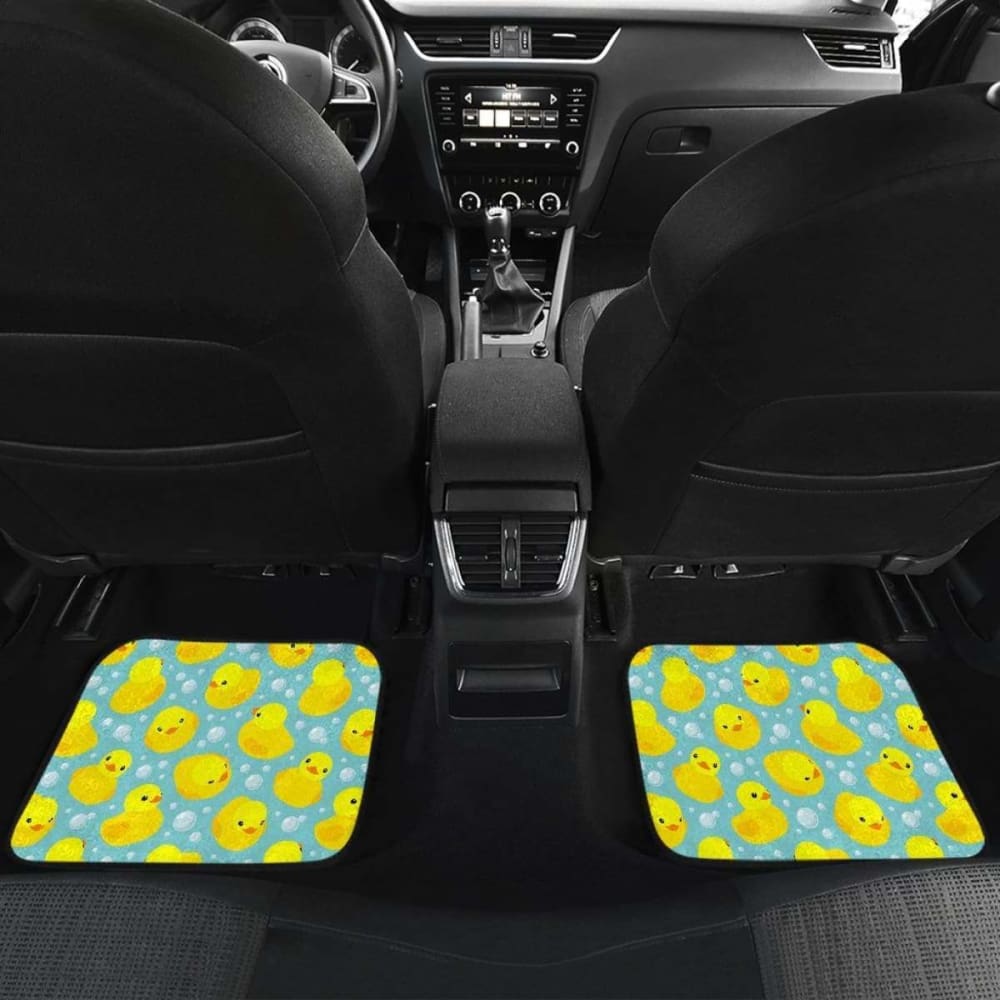 Duck Pattern Print Design 03 Front And Back Car Mats 181703 - YourCarButBetter