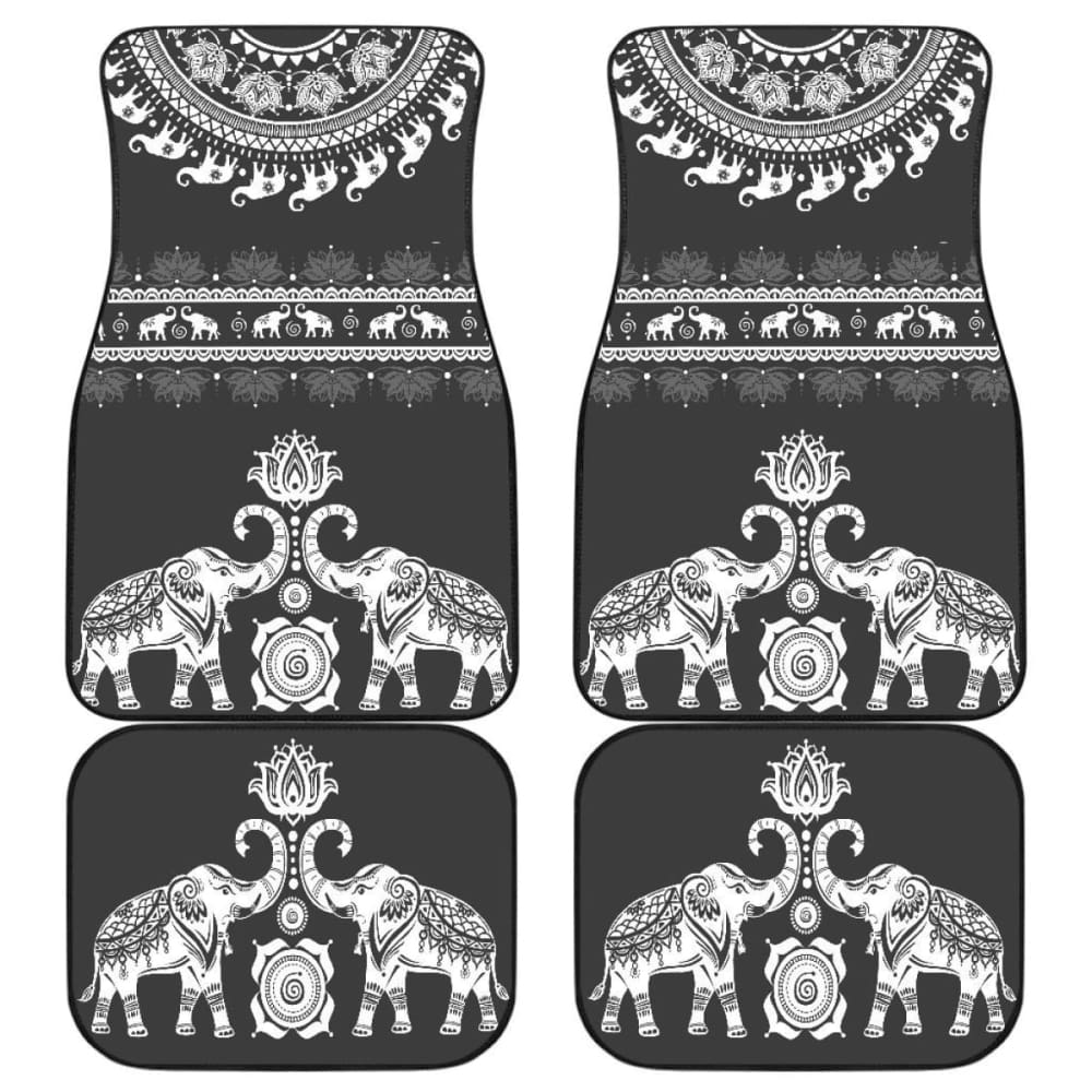 Elephant Mandala Front And Back Car Mats (Set Of 4) 202820 - YourCarButBetter