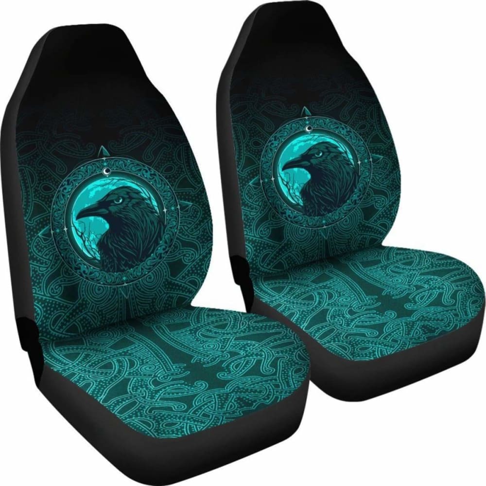 Ethnic Odin Raven Cyan Car Seat Covers 144909