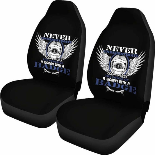 Female Police Officer Car Seat Covers Amazing Gift Ideas 101819 - YourCarButBetter