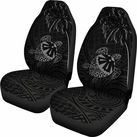 Fiji Islands Tapa Turtle Grey Car Seat Covers 091114 - YourCarButBetter