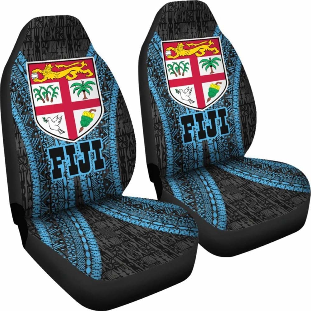 Fiji Tapa Car Seat Covers - Fiji Flag Polynesian Style - 105905 - YourCarButBetter